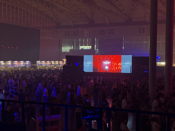 A large screen and barrier-free zone combined at the World Stage, designed for greater accessibility [CHOI HYE-RI]