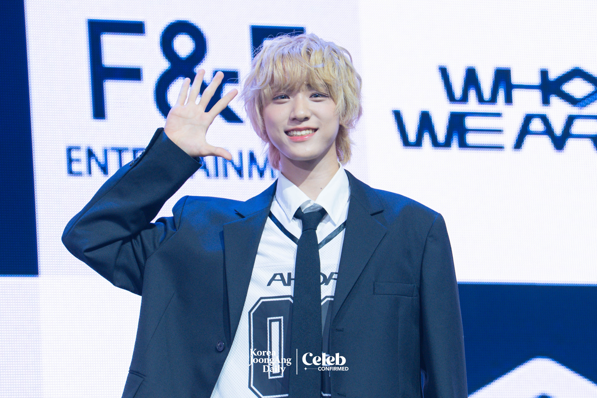 AHOF’s Daisuke poses for photos during a showcase for the release of the first EP, “Who We Are,” at Yes24 Live Hall in eastern Seoul on July 1. [DANIELA GONZALEZ PEREZ]