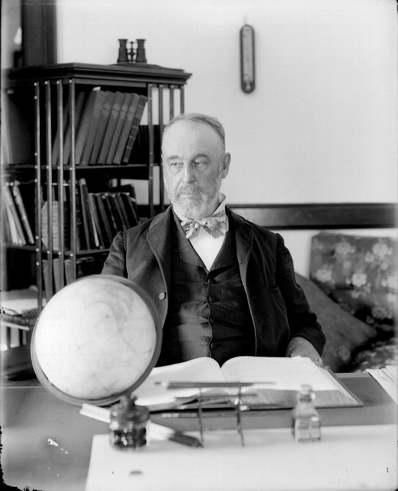 Asaph Hall at the U.S. Naval Observatory in 1899. [WIKIPEDIA]