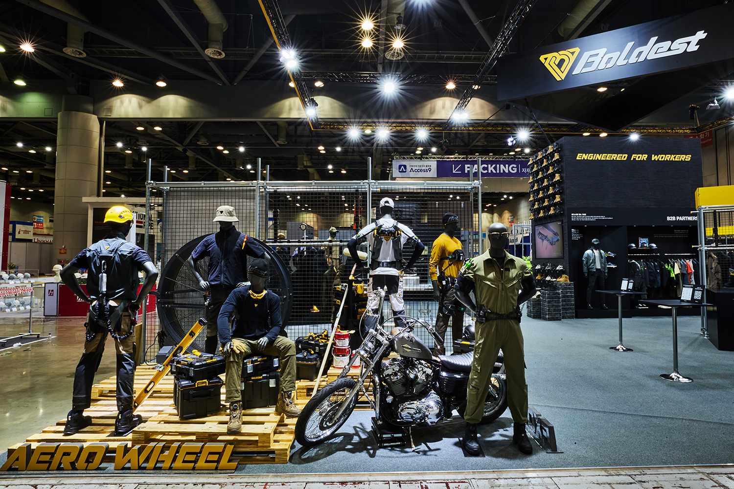 Workwear brand Boldest’s booth at the Korea International Safety and Health Show held at Kintex in Goyang, Gyeonggi, from July 7 to 10 [BOLDEST]