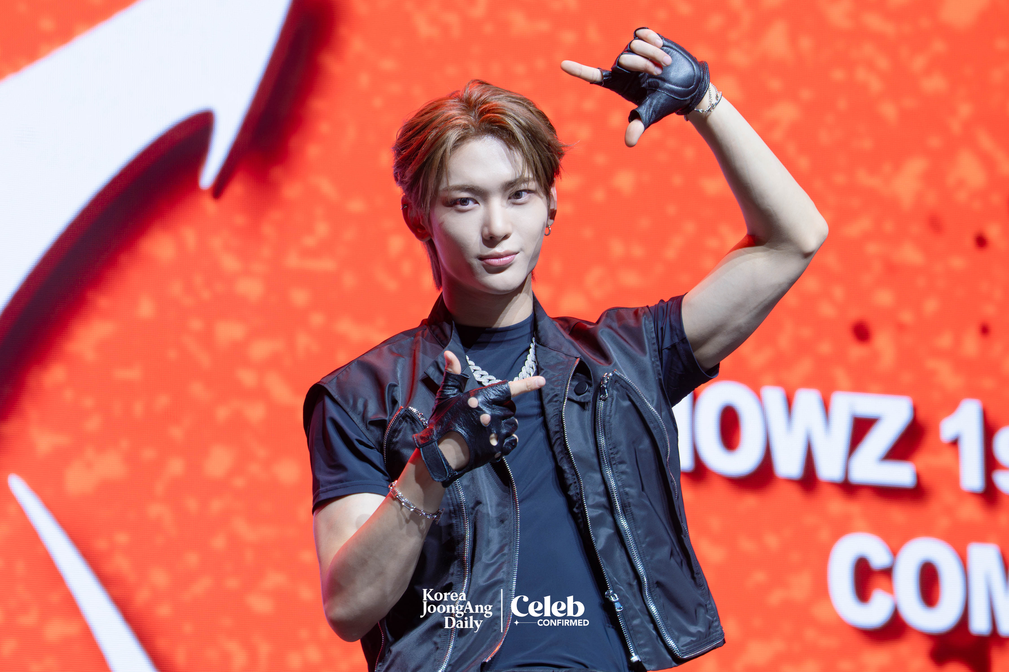 NOWZ’s Siyun poses for photos during a showcase for the release of the first EP, “Ignition,” at Yes24 Live Hall in eastern Seoul on July 9. [DANIELA GONZALEZ PEREZ]
