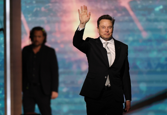 SpaceX and xAI CEO Elon Musk attends a panel at the Saudi-US Investment Forum in Riyadh, Saudi Arabia on May 13. [EPA/YONHAP]