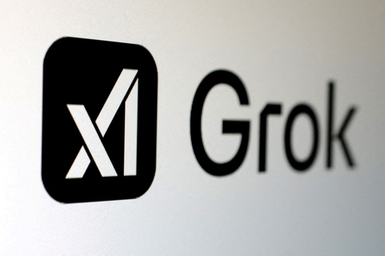xAI and Grok logos are seen in this illustration taken, Feb. 16. [REUTERS/YONHAP]