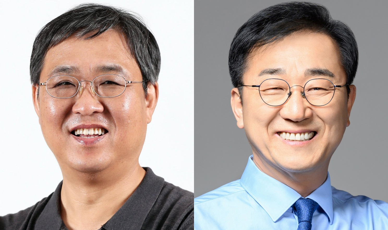 Culture Minister nominee Chae Hwi-young, left, Transport Minister nominee Kim Yun-duk [YONHAP]
