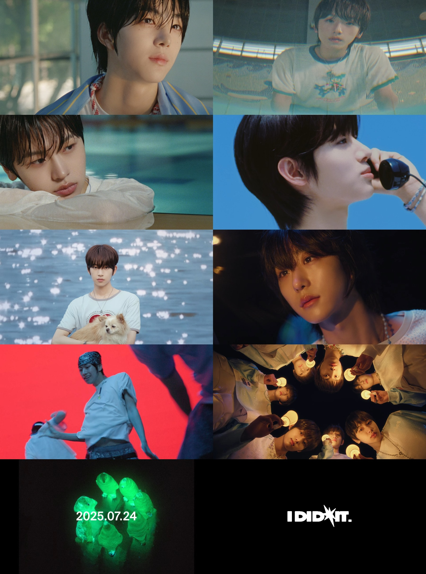 Stills from a teaser video for IDID's single uploaded to Starship Entertainment's YouTube channel on July 13 [STARSHIP ENTERTAINMENT]