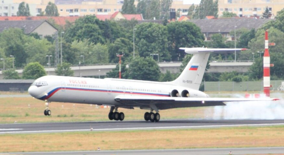 A Russian Il-62M aircraft [SCREEN CAPTURE]
