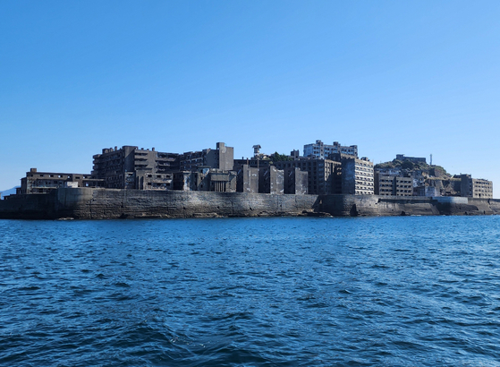 Hashima Island, also known as Battleship Island, is pictured in this photo provided by Seo Kyoung-duk, a professor at Sungshin Women's University. [NEWS1] 