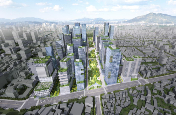 A master plan rendering of the entire Sewoon District development project [SEOUL METROPOLITAN GOVERNMENT]