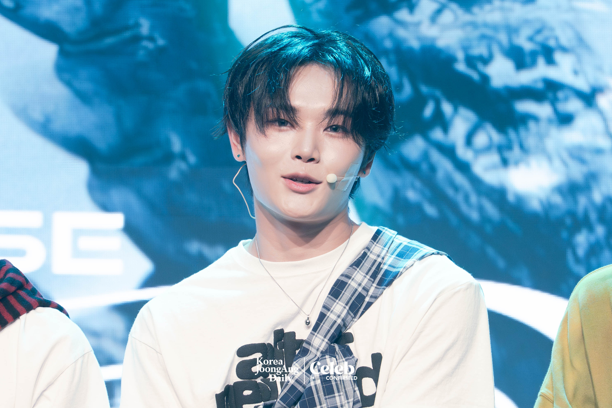 1Verse’s Aito during a showcase for the release of its debut single album, “The 1st Verse,” at Ilchi Art Hall in Gangnam District, southern Seoul, on July 18. [DANIELA GONZALEZ PEREZ]