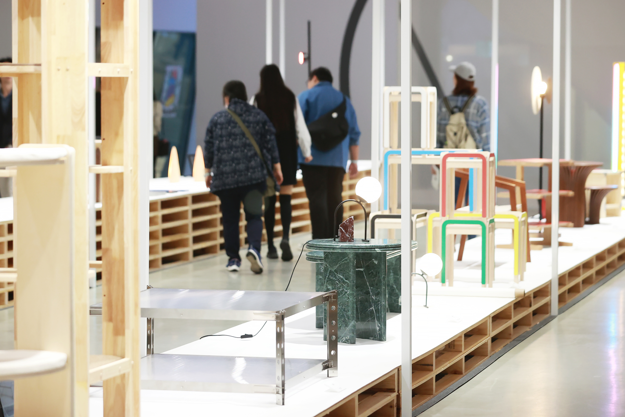 Visitors explore the DDP Design Launching Fair as part of Seoul Design 2023 at the Dongdaemun Design Plaza in Jung District, central Seoul, on October 26, 2023. [YONHAP]