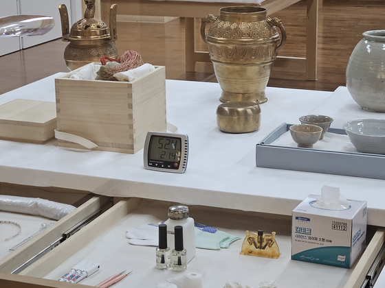 The open storage space at the National Palace Museum of Korea [NATIONAL PALACE MUSEUM OF KOREA]