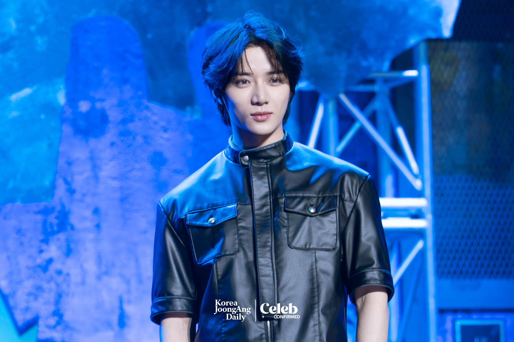 Tomorrow X Together’s Beomgyu poses for photos during a showcase for the release of the band’s fourth full-length album “The Star Chapter: Together,” at Kyung Hee University Grand Peace Palace in eastern Seoul on July 21. [DANIELA GONZALEZ PEREZ]