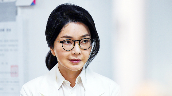 Former first lady Kim Keon Hee is seen at a voting center in Seocho District, southern Seoul, on June 3. [JOINT PRESS CORPS]