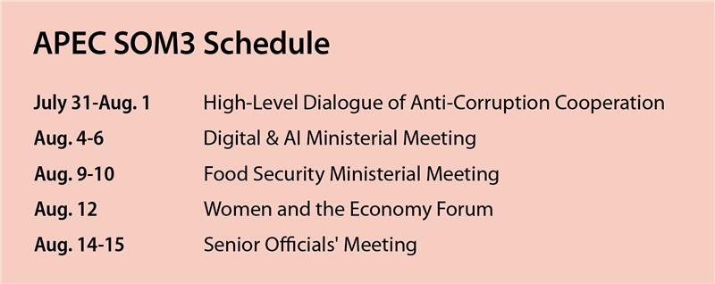 APEC SOM3 schedule [YUN YOUNG]