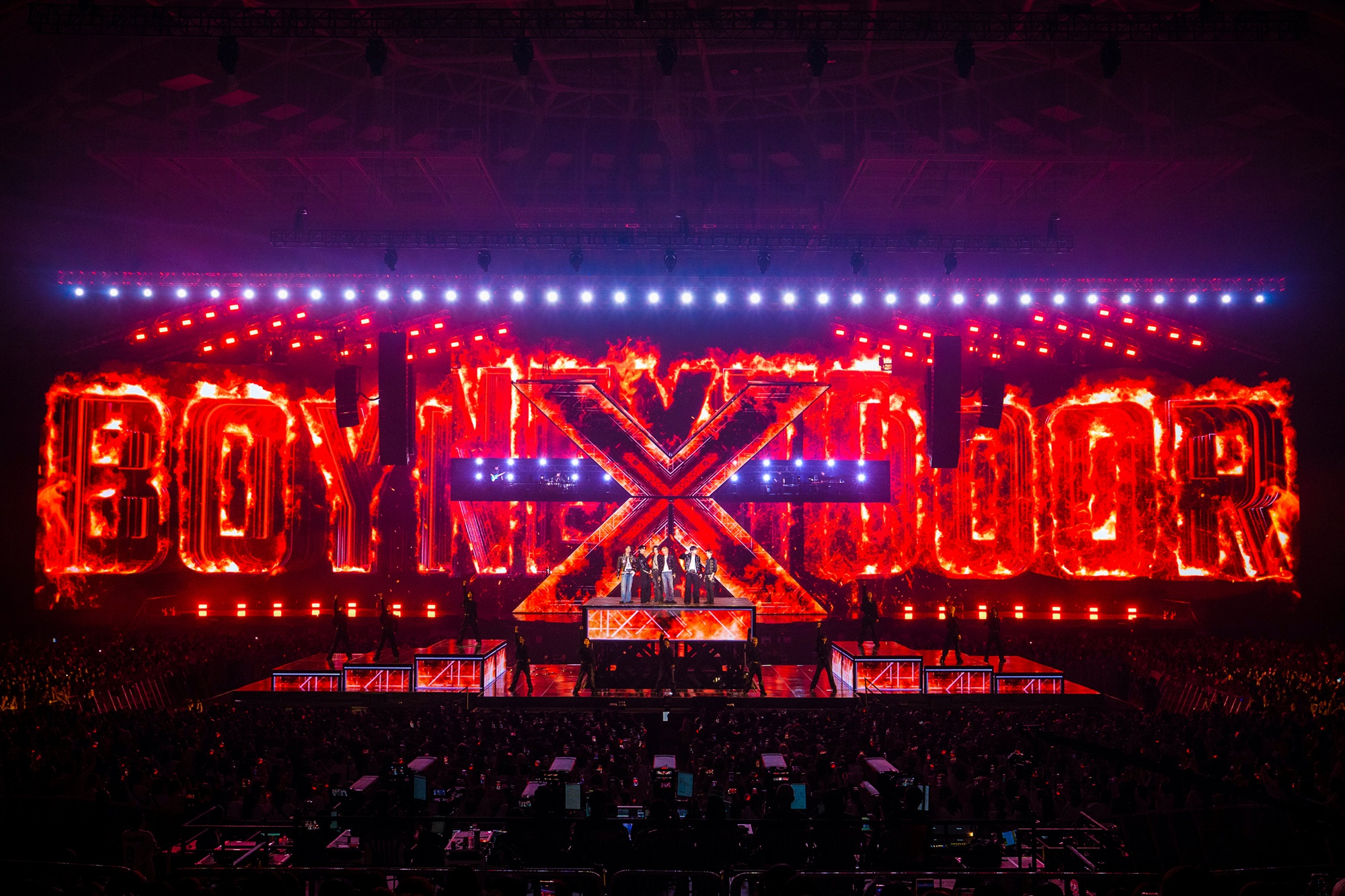 Boy band BoyNextDoor holds its “Knock On Vol.1” Seoul finale concerts from July 25 to 27 at the KSPO Dome in southern Seoul. [KOZ ENTERTAINMENT]