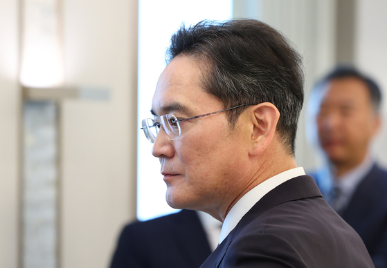 Samsung Electronics Chairman Lee Jae-yong attends a presidential luncheon in central Seoul on June 13. [JOINT PRESS CORPS]