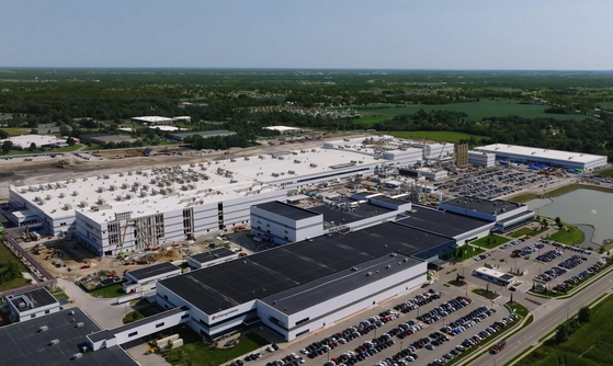 LG Energy Solution's plant in Holland, Michigan is pictured on Feb. 18. [LG ENERGEY SOLUTION] 