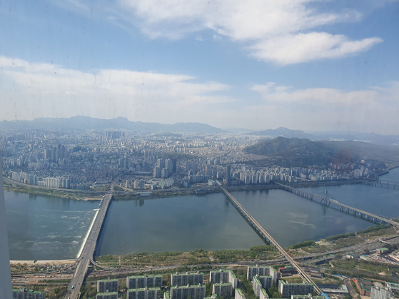 This was the only photo I mustered the courage to take from right on the glass before my fear of heights kicked in. [TOM MCCARTHY]