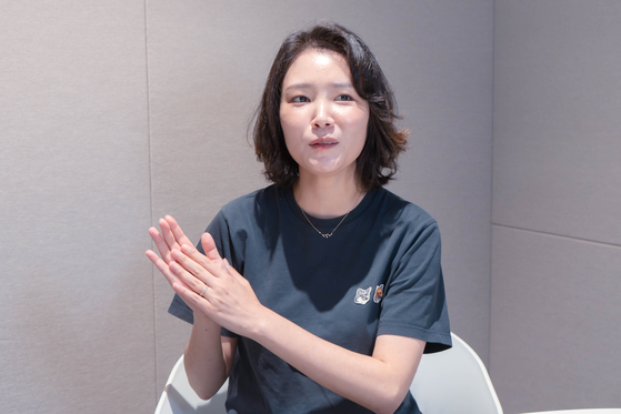 Singing Beetle CEO Michelle Cho speaks during an interview with the Korea JoongAng Daily in western Seoul on July 24. [DANIELA GONZALEZ PEREZ]