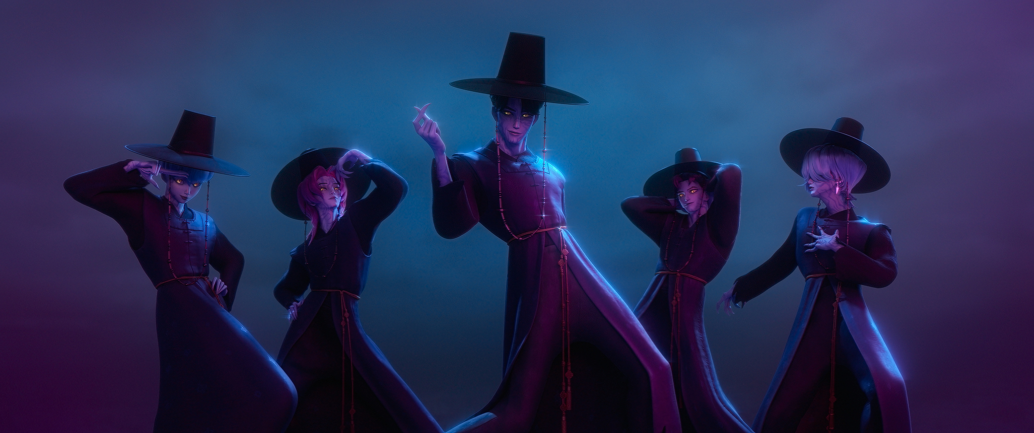 A still from Netflix's animated film ″KPop Demon Hunters″ [NETFLIX]