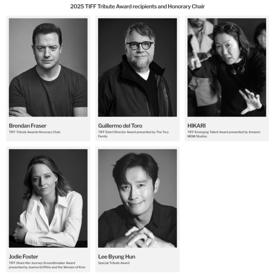 Toronto International Film Festival's Tribute Awards recipients of 2025 [Toronto International Film Festival]
