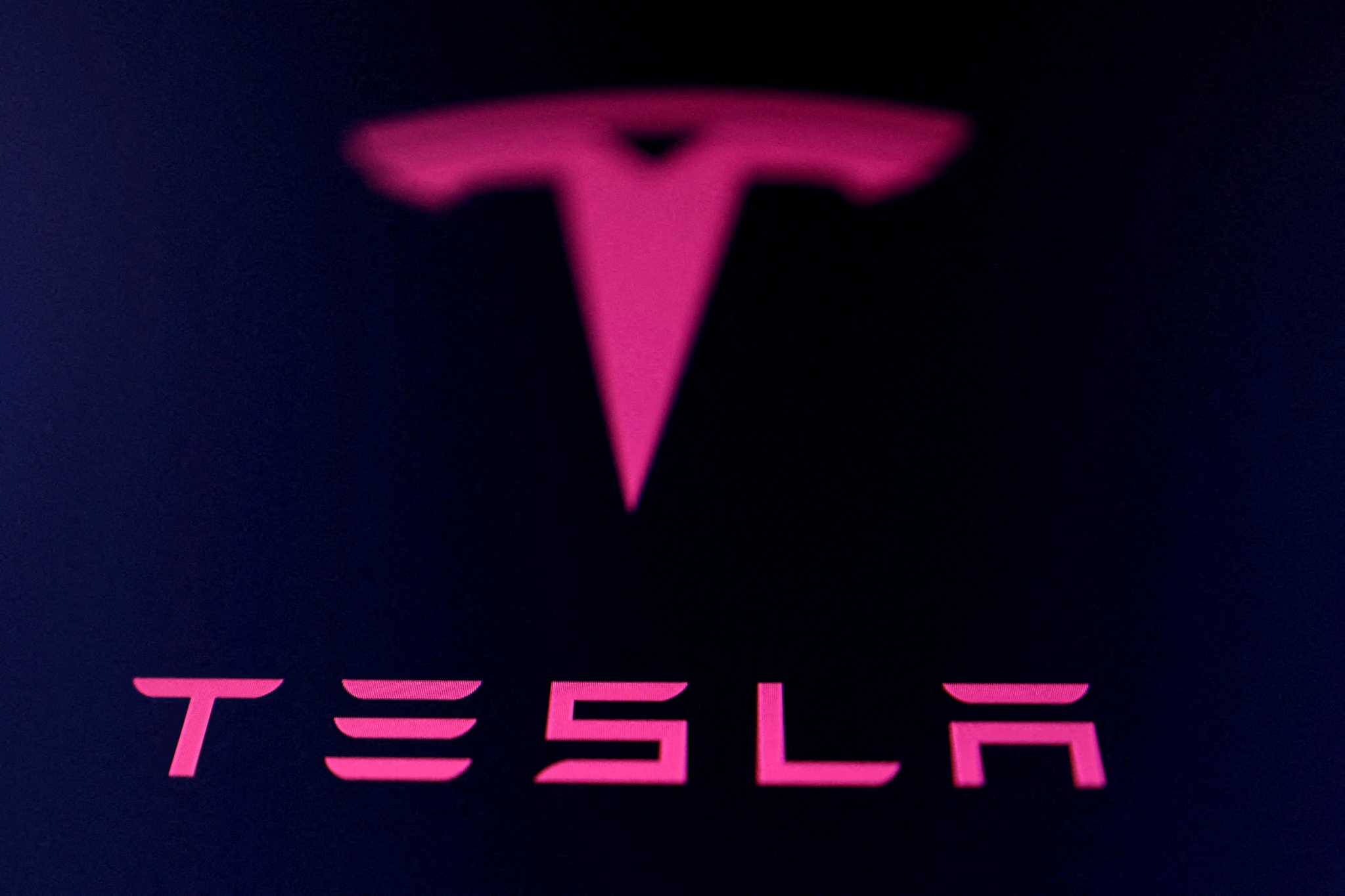 The Tesla logo is seen in this illustration on July 23. [REUTERS/YONHAP]