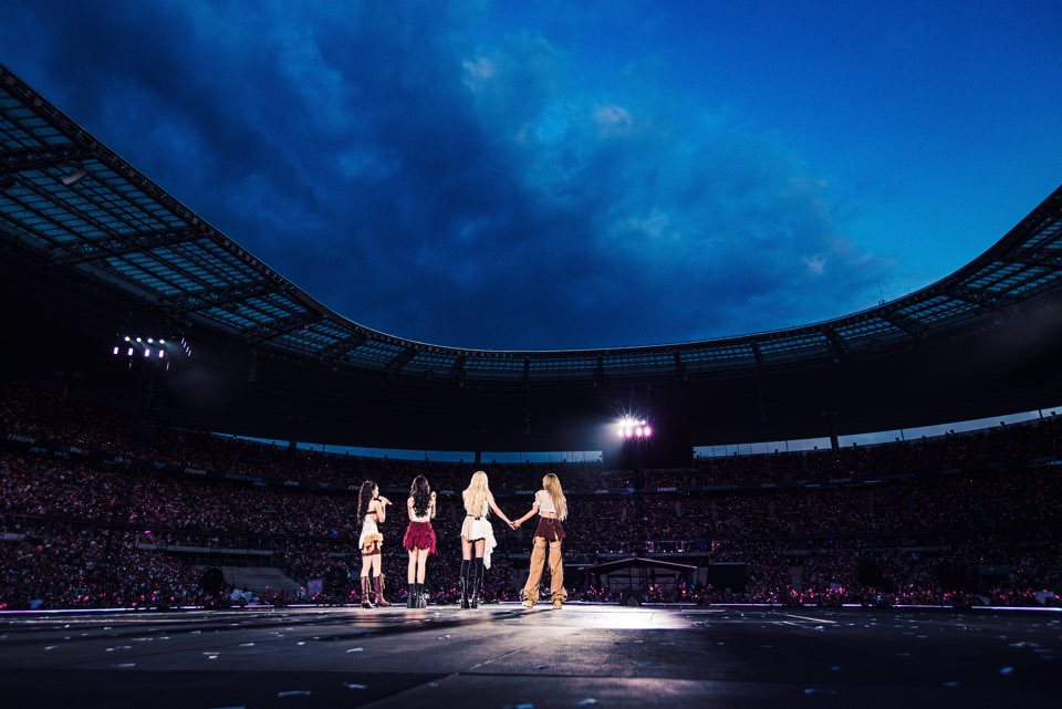 An image of Blackpink performing at the Stade de France stadium in France on Aug. 2 and 3 [YG ENTERTAINMENT]