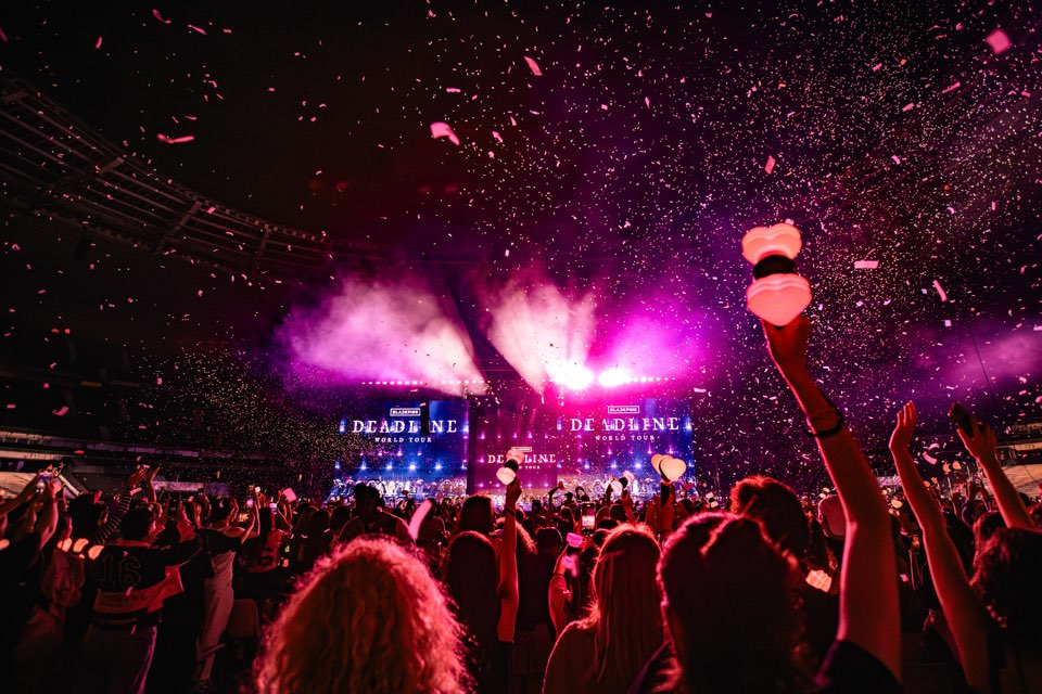 An image of Blackpink performing at the Stade de France stadium in France on Aug. 2 and 3 [YG ENTERTAINMENT]
