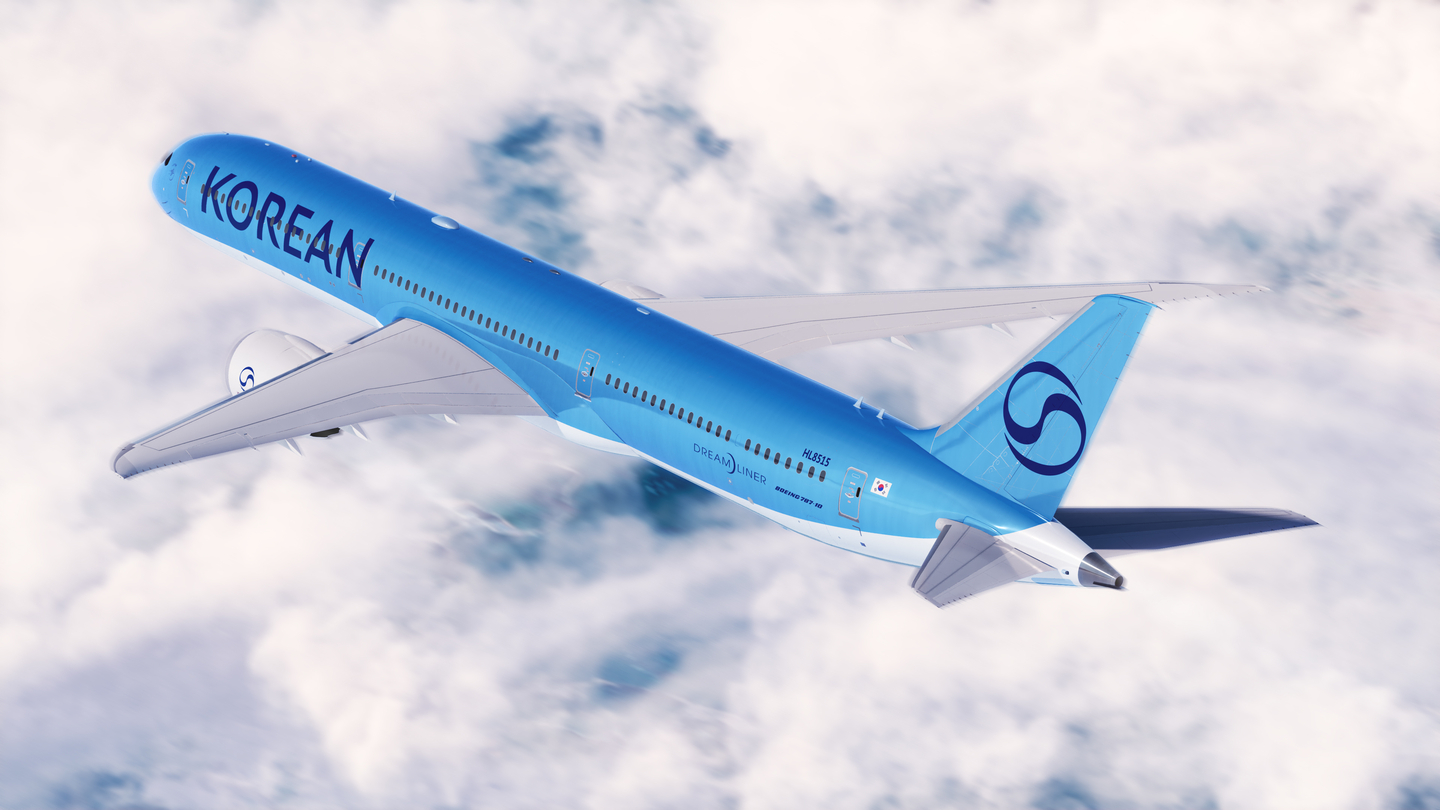 A Korean Air aircraft with the new livery [NEWS1] 