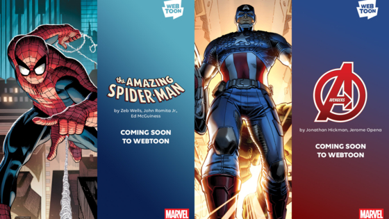 Webtoon Entertainment will adapt Disney's most iconic properties, such as Spider-Man and Captain America, into comics for the U.S. market under a partnership with Disney. [NAVER WEBTOON]