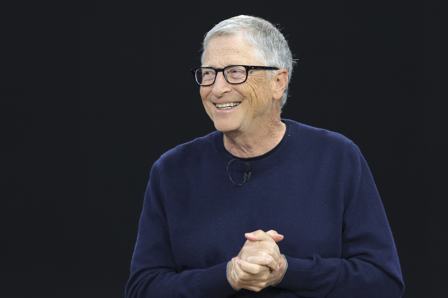 Microsoft co-founder and former CEO Bill Gates speaks during a 50th Anniversary celebration event at Microsoft headquarters in Redmond, Washington, on April 4. [AP/YONHAP]