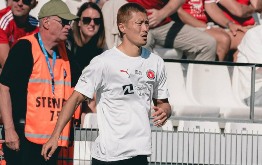 A picture of FC Midtjylland forward Cho Gue-sung shared on the club's social media [SCREEN CAPTURE]