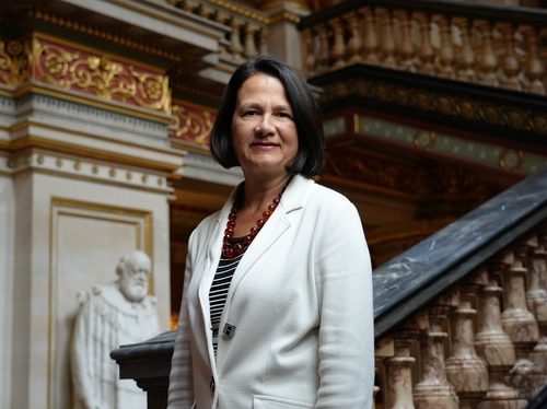 Catherine West, parliamentary under secretary of state for the Indo-Pacific at the Foreign, Commonwealth and Development Office in Britain, is pictured in this photo provided by the British Embassy in Seoul. [BRITISH EMBASSY SEOUL]