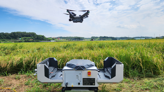 A sparrow-repellent drone developed by the Chungcheongnam-do Agricultural Research & Extension Services [CHUNGCHEONGNAM-DO AGRICULTURAL RESEARCH & EXTENSION SERVICES]
