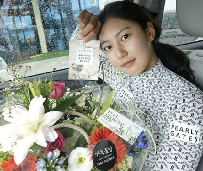 A picture of Song Ji-a shared on actor Park Yeon-soo's Instagram on Aug. 6. [SCREEN CAPTURE]
