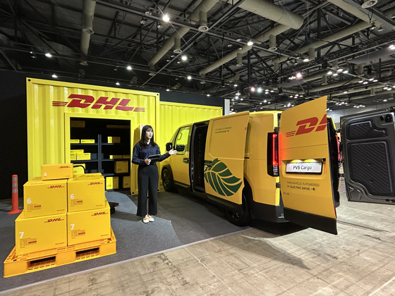 A model of Kia's PV5 for DHL Express logistics vans [SARAH CHEA]