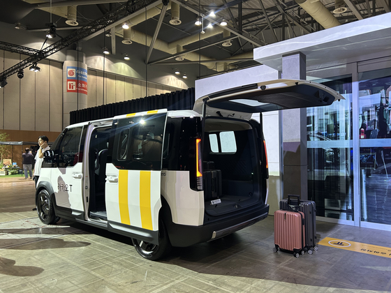 A model of Kia's PV5 for Kakao Mobility taxis [SARAH CHEA]
