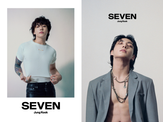 Cover art for Jungkook's single, ″Seven″ (2023) [BIGHIT MUSIC]