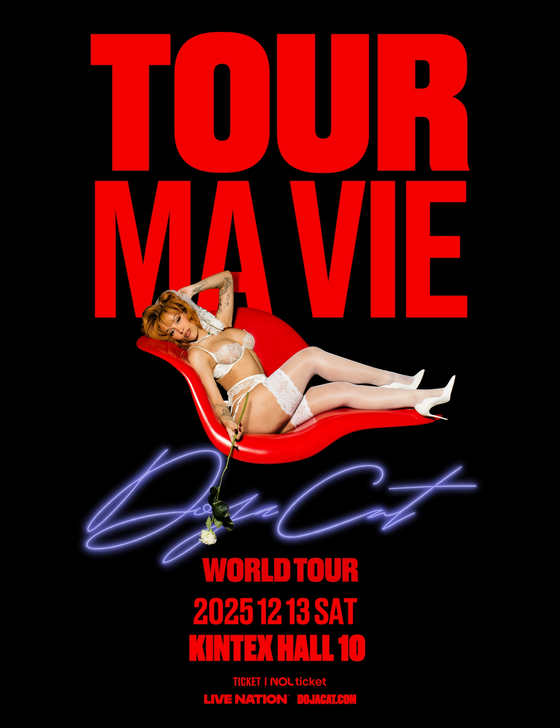 Poster for singer Doja Cat's tour [LIVE NATION KOREA]