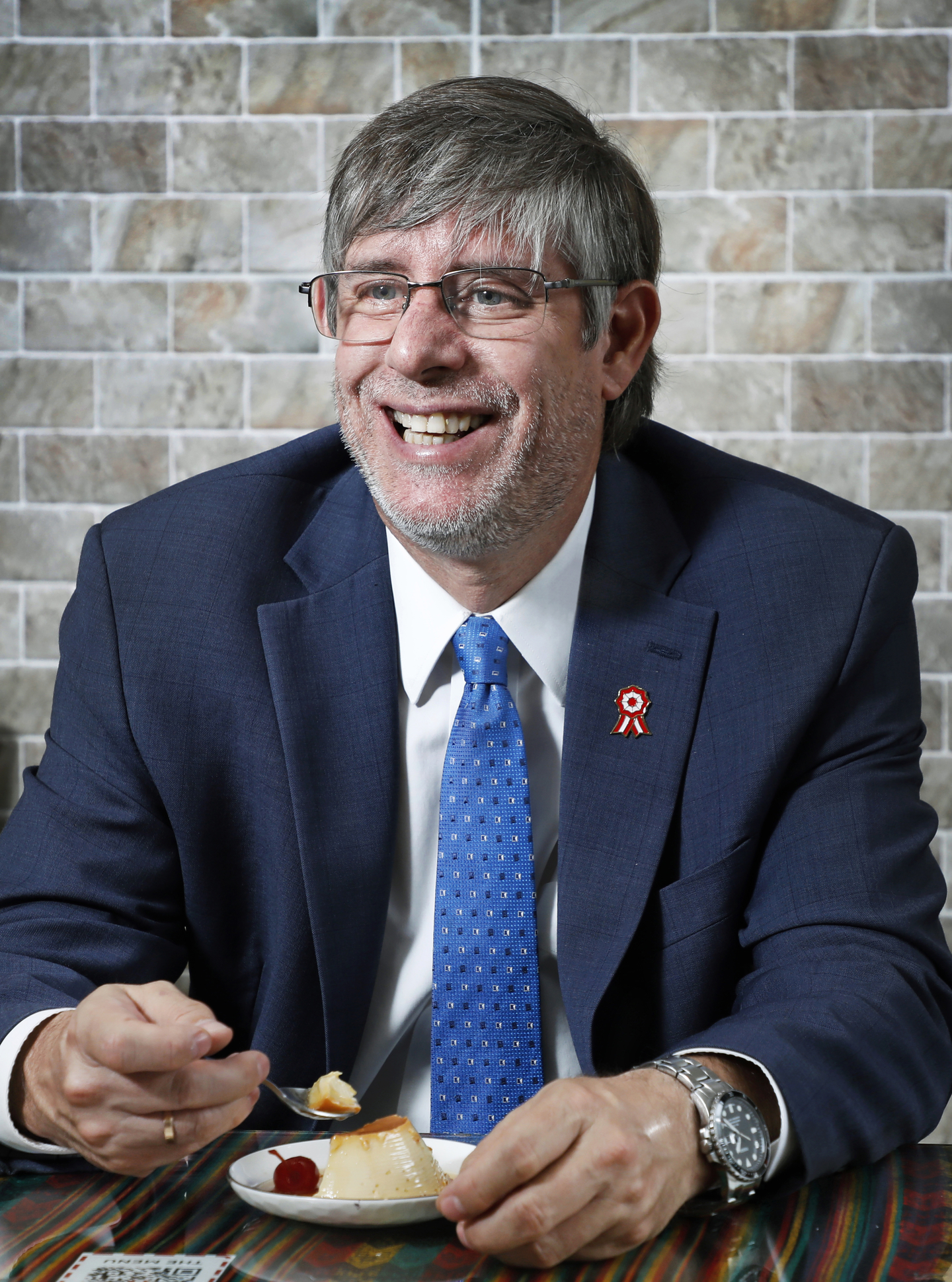 Paul Duclos, Peru’s ambassador to Korea, speaks during an interview with the Korea JoongAng Daily at Ceviche 210 in Pyeongtaek, Gyeonggi, on July 17. [PARK SANG-MOON]