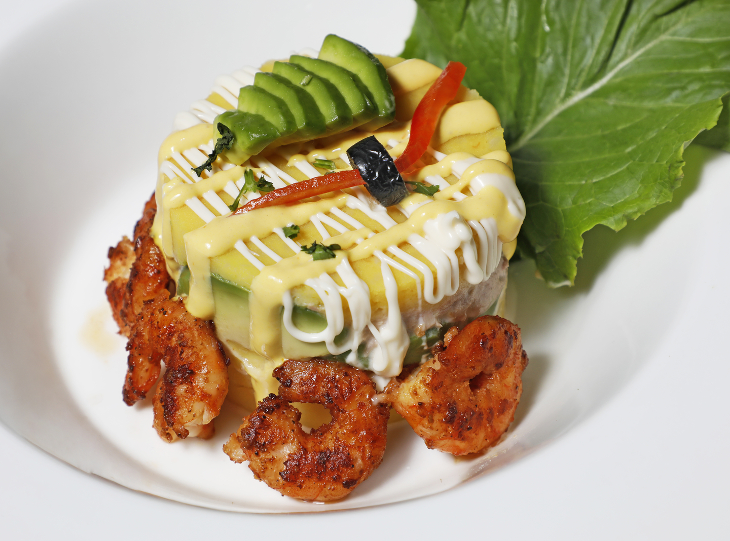 Causa rellena served at the Peruvian restaurant Ceviche 210 [PARK SANG-MOON]