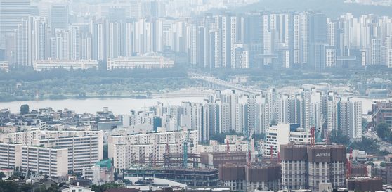 Seoul apartments are seen from Namsan Seoul Tower in central Seoul. [NEWS1]