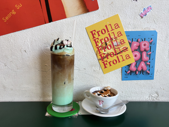 Caffeinated drinks at Frolla, an Italian coffee at Seongsu-dong, eastern Seoul [LEE JIAN]