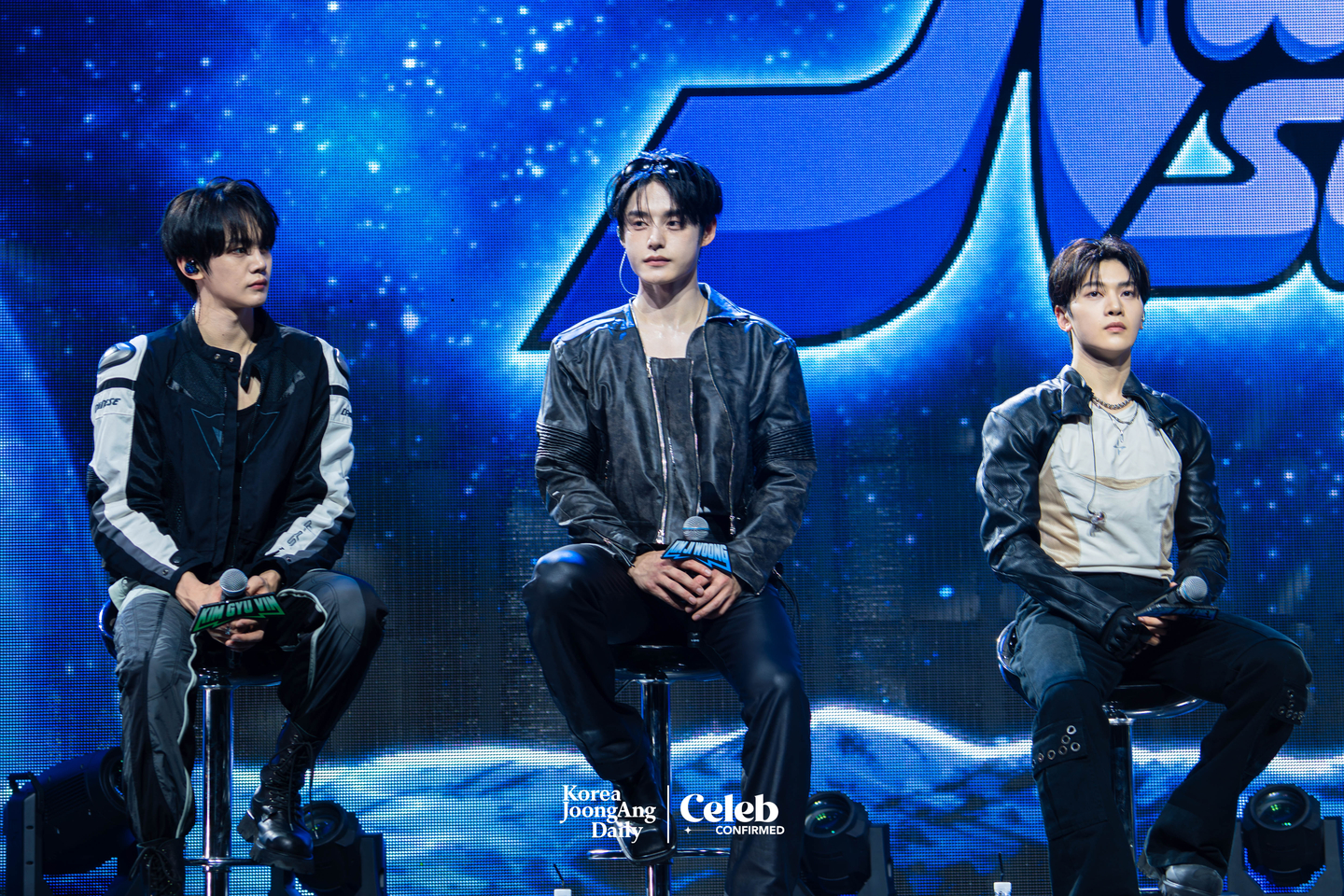 ZeroBaseOne answers reporters’ questions during a showcase for the release of its first full-length album, “Never Say Never,” at the Blue Square in central Seoul on Sept 1. [DANIELA GONZALEZ PEREZ]