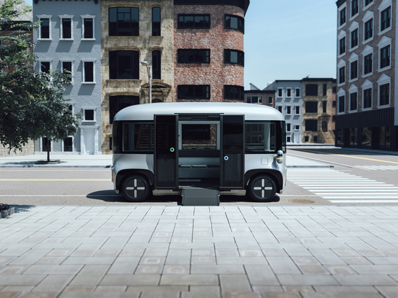 ROii, a Level 4 self-driving shuttle developed by Autonomous A2Z [AUTONOMOUS A2Z] 