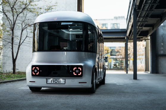 ROii, a Level 4 self-driving shuttle developed by Autonomous A2Z [AUTONOMOUS A2Z] 
