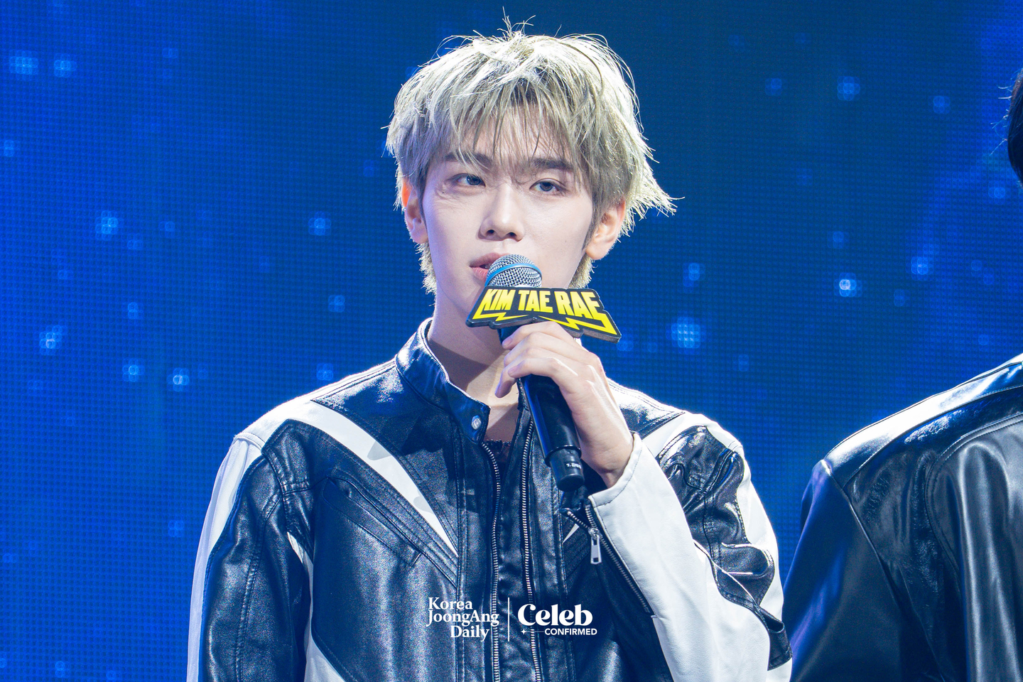 ZeroBaseOne’s Kim Tae-rae during a showcase for the release of the band’s first full-length album, “Never Say Never,” at the Blue Square in central Seoul on Sept 1. [DANIELA GONZALEZ PEREZ]