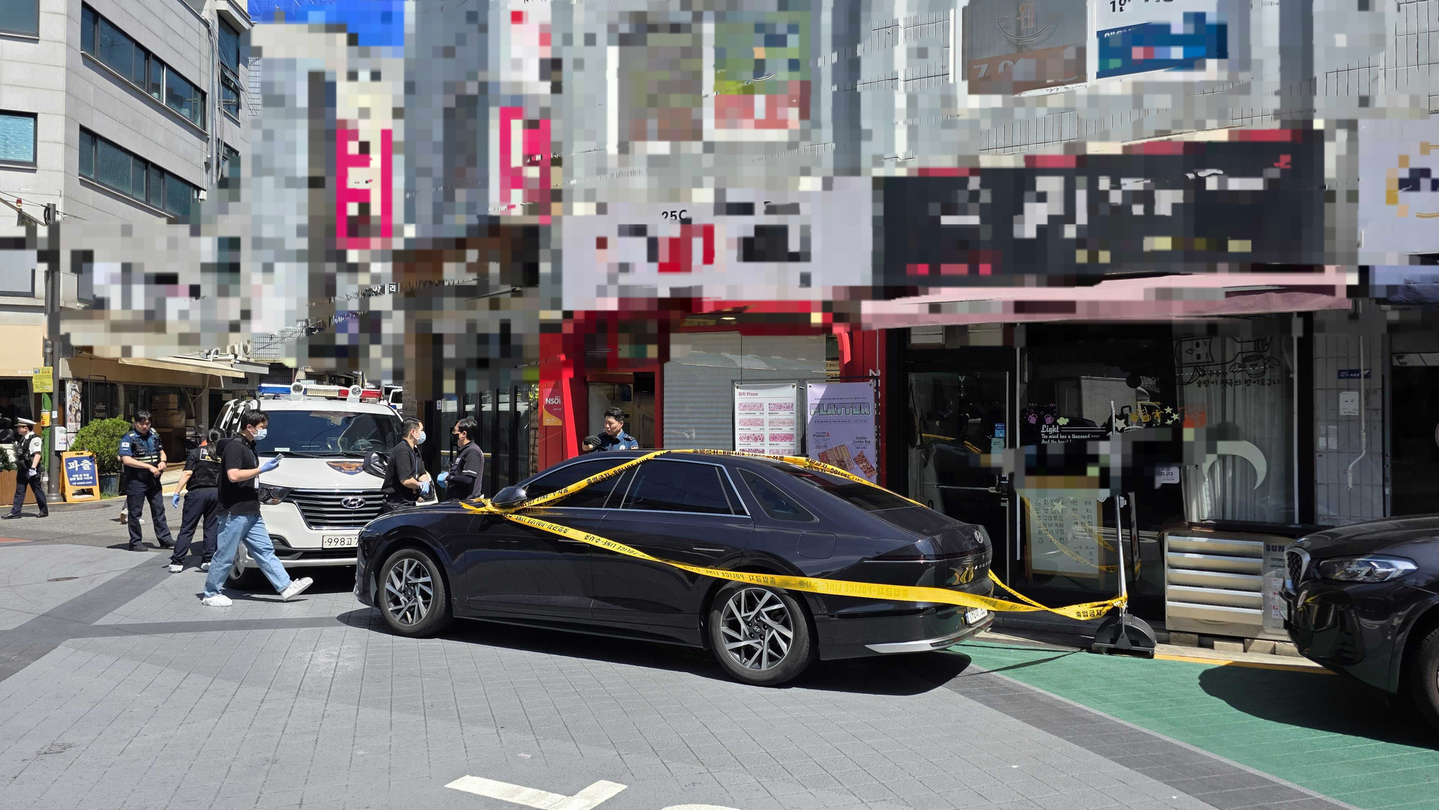Scene of the stabbing in Jowon-dong, Gwanak District, southern Seoul on Sept. 3 [KIM CHANG-YONG]
