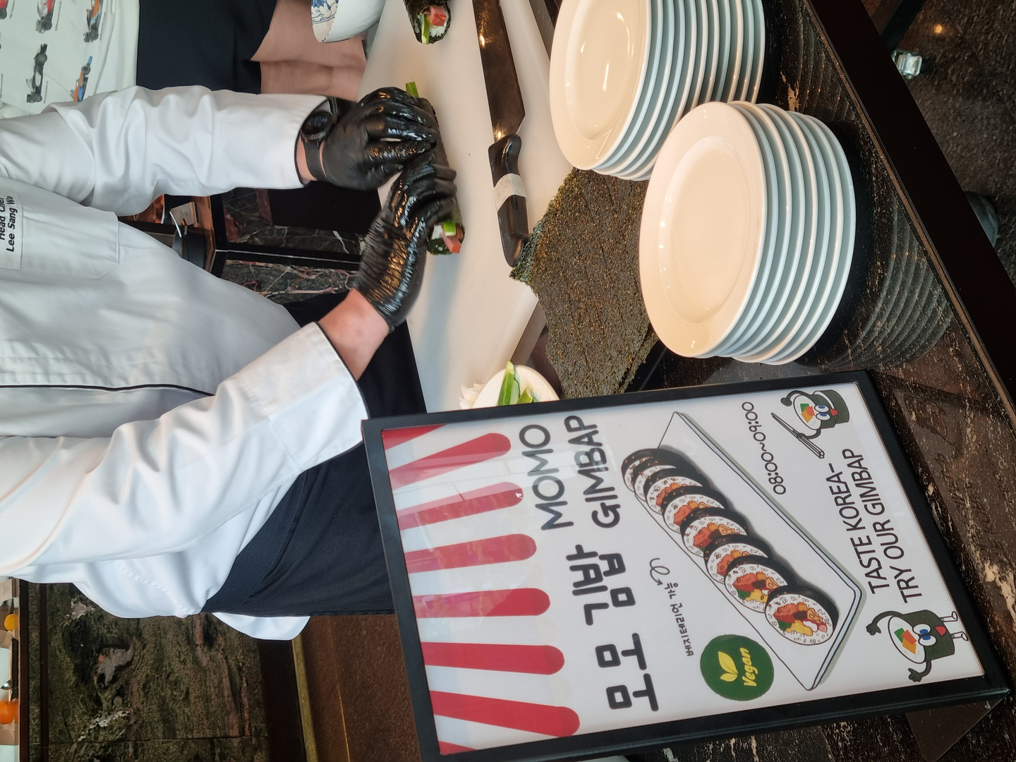 Kimbap is served at Courtyard by Marriott Seoul Namdaemun [COURTYARD BY MARRIOTT SEOUL NAMDAEMUN]