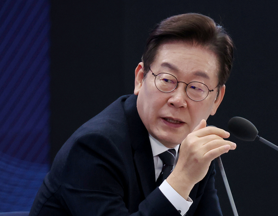 President Lee Jae Myung speaks during an official event in Incheon on Sept. 5. [YONHAP]